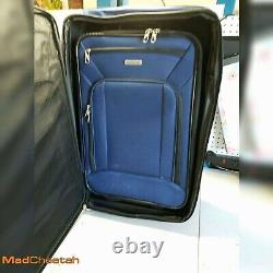 American Tourister Fieldbrook XLT Softside Upright Luggage, Navy, 4-Piece Set B