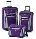 American Tourister Luggage Fieldbrook Ii 3 Piece Set Purple/grey