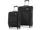 American Tourister Whim Softside Expandable Luggage W Spinners 2pc Set 21 25