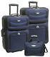 Amsterdam 3-piece Light Expandable Rolling Luggage Suitcase Tote Bag Travel Set