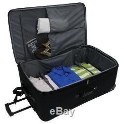 Amsterdam 3-Piece Light Expandable Rolling Luggage Suitcase Tote Bag Travel Set