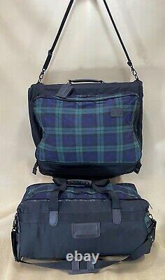 Andiamo USA Cordura Plaid Luggage Set 22 Bifold Garment Bag & 24 Duffle Bag