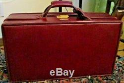 Antique Four Piece Set Hartmann Belting Woodbox Pullman Leather Luggage