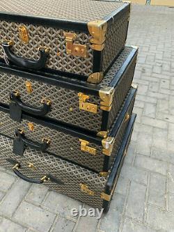 Antique Goyard Suitcases (SET of 4 pieces)