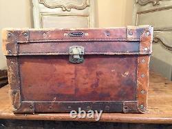 Antique Huge Suitcase Luggage Large Coach Trunk. Hafez Abbassi Le Caire