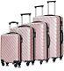 Apelila 4pc 18-28 Inch Hardshell Luggage Abs Luggages Sets With Spinner Wheels
