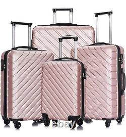 Apelila 4PC 18-28 Inch Hardshell Luggage ABS Luggages Sets With Spinner Wheels
