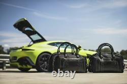 Aston Martin Vantage 4pc Luggage Set Black & Spectral Blue