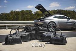 Aston Martin Vantage 7pc Luggage Set Black & Spectral Blue Fabric