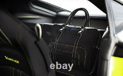 Aston Martin Vantage 7pc Luggage Set Black & Spectral Blue Leather save