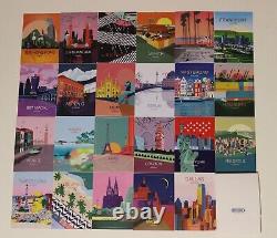 Authentic RIMOWA City Stickers 2 Factory Sets of (46) Brand New