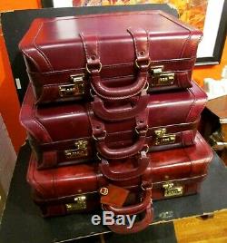 Avenues in Leather 3 Piece Luggage Set, 24, 21, 18, 2/3 New, Unused, Rare Set