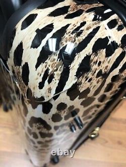BADGLEY MISCHKA Leopard 4 Piece Expandable Luggage Set New With Defects