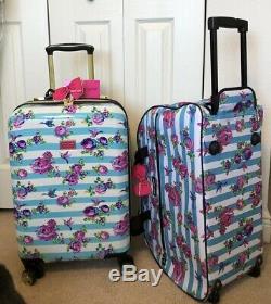 BETSEY JOHNSON Hummingbirds 20 Hardside Carry-On Spinner Suitcase & Duffle Set