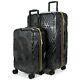 Badgley Mischka Contour Spinner Luggage Set (2-piece) Black / Rose Gold / Silver