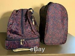 Baggallini Rolling Plum Fireworks Set Travel Carry-On Duffle Bag Wheeled Luggage