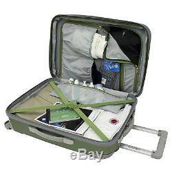 Beverly Hill Country Club 3pc Malibu Newport Orange Spinner Luggage Suitcase Set