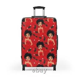 Black Betty Boop Rolling Luggage Betty Boop Suitcase Red Luggage Set