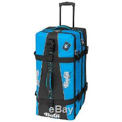 BoGi Bag Trolley Reisetaschen Koffer Set 2 TeileRollen 85 L+ 110 L Blau/Schwarz