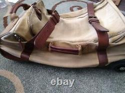Bob Timberlake Wheeled Trunk Luggage, Duffle Bag Combo Teak/Tan G