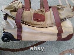 Bob Timberlake Wheeled Trunk Luggage, Duffle Bag Combo Teak/Tan G
