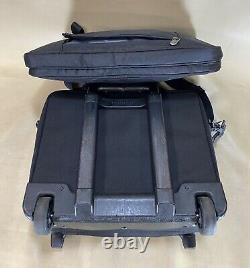 Briggs & Riley Black Set 15 Compact Wheeled Briefcase BRW14 & 17 Laptop Bag