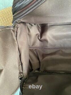 Brighton Women's Brown Carryon Rolling Duffle Bag Jacquard/Leather