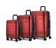 Bugatti Luggage Red Nashville Collection 3 Piece Set 100% Recycled Material