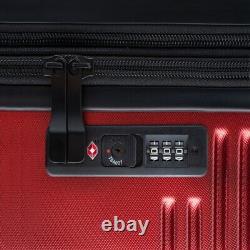 Bugatti Luggage Red Nashville Collection 3 piece set 100% Recycled Material