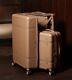 Calpak 2 Piece Trunk Luggage Set, Gold, Hard Case Spinner Suitcases Nwt