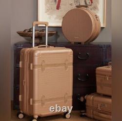 CALPAK 2 piece Trunk Luggage Set, Gold, Hard Case Spinner Suitcases NWT