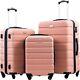 Coolife Luggage 3 Piece Set Suitcase Spinner Hardshell Lightweight Tsa Lock Saku