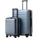 Coolife Luggage Suitcase Piece Set Carry On Abs+pc 2-piece Set Night Navy