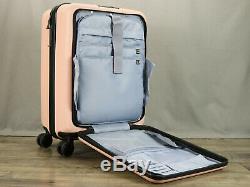 COOLIFE Luggage Suitcase Piece Set Carry On ABS+PC Spinner Trolley with Laptop p