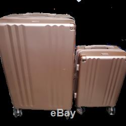 CalPak Ambeur 2 Piece Hardsided Luggage Set Carry-On Rose Gold