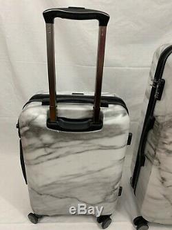 CalPak Astyll Milk Marble 2 Piece Luggage Set, White