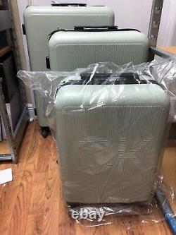 Calvin Klein Fillmore 3-Pc. Hardside Luggage Set Light Green New With Defect