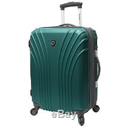 Cape Verde Green 2-Piece Hardside Carry-on Expandable Spinner Roller Luggage Set