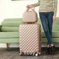 Carry On Luggage With Wheels Rolling Travel Suitcase Spinner Hand Bag Women