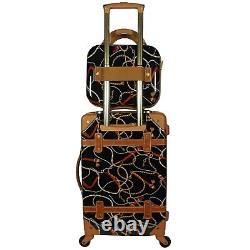 Chariot Regal 2-Piece Hardside Carry-On Spinner Luggage Set Black