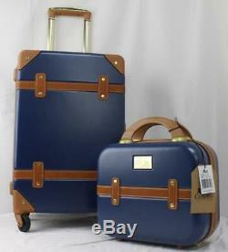 Chariot Titanic 2 Pc. Hardside Spinner Carry On Luggage Set Navy Blue