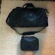 Coach Large Duffle Carry-on Cabin Travel Bag Black Leather Toiletry Case Set