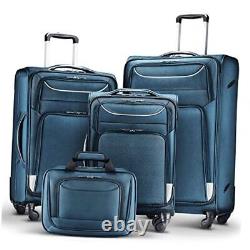 Coolife Luggage 3 Piece Set Suitcase Spinner Softshell lightweight