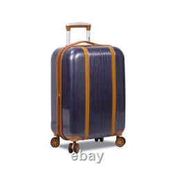 DEJUNO MONROE Durable POLYCARBONATE with PVC Trim TSA Lock 3 PC Luggage Set