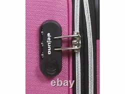 Dejuno Aria Softsided Lightweight 3-Piece Spinner Luggage Set Pink