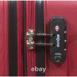 Dejuno Kingsley 3-Piece Hardside Spinner Luggage Set With TSA Lock Burgundy
