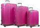 Dejuno Kingsley 3-piece Hardside Spinner Luggage Set With Tsa Lock Pink