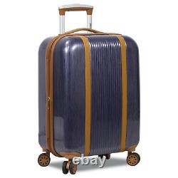 Dejuno Monroe 3-Piece Hardside Spinner TSA Combination Lock Luggage Set Blue