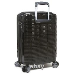 Dejuno Speck Hardside 3-Piece Expandable Spinner Luggage Set Black