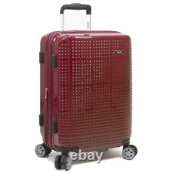 Dejuno Speck Hardside 3-Piece Expandable Spinner Luggage Set Wine Red
